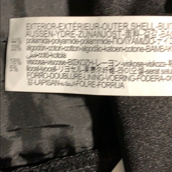 NWT. Zara Black Lace Tuxedo Mid-rise Pants Size XS - Picture 6 of 7